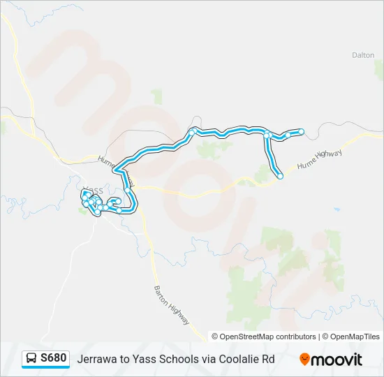 S680 Bus Line Map