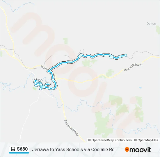 S680 Bus Line Map