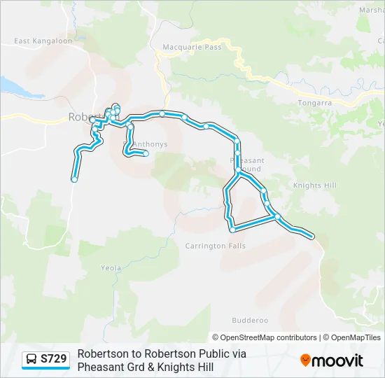 S729 Bus Line Map