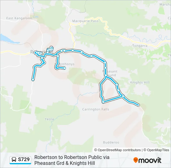 S729 Bus Line Map