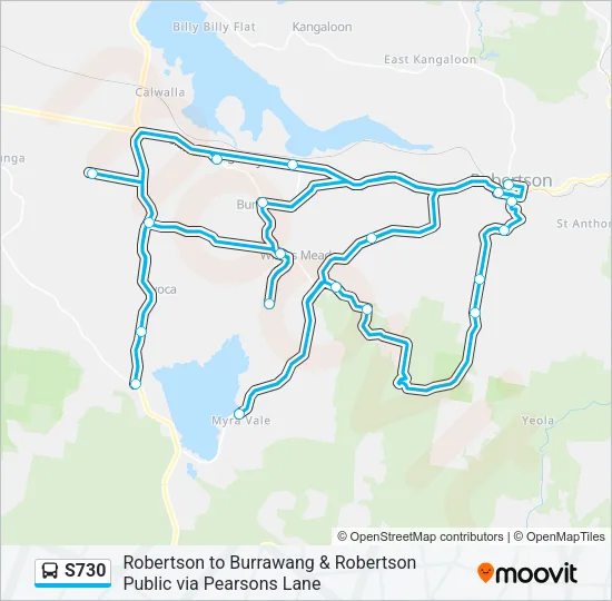 S730 Bus Line Map
