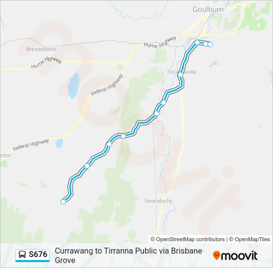 S676 Bus Line Map