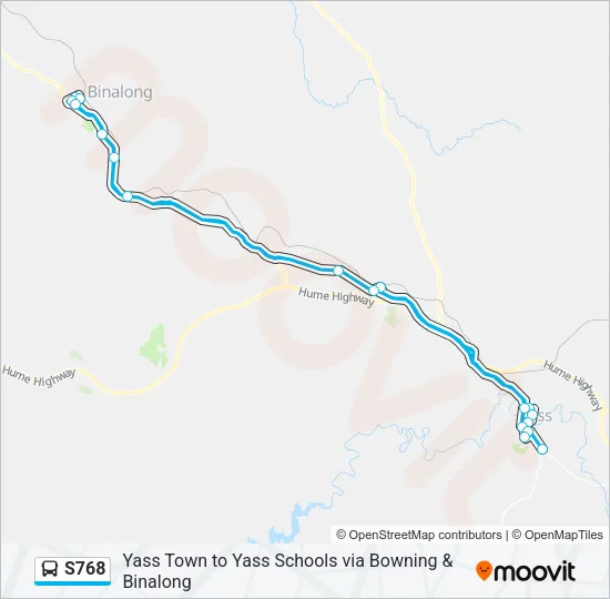 S768 Bus Line Map