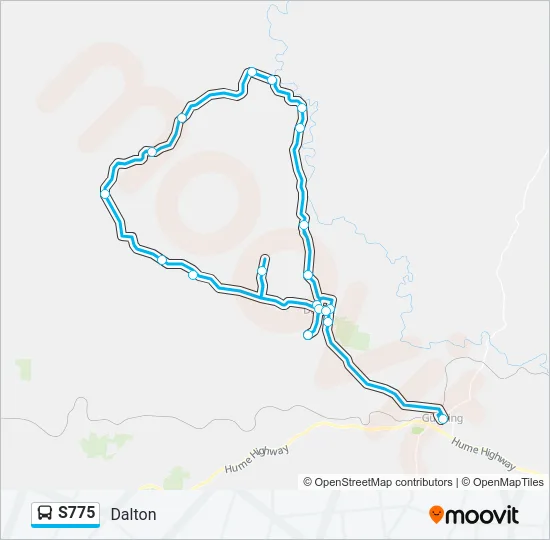 S775 Bus Line Map