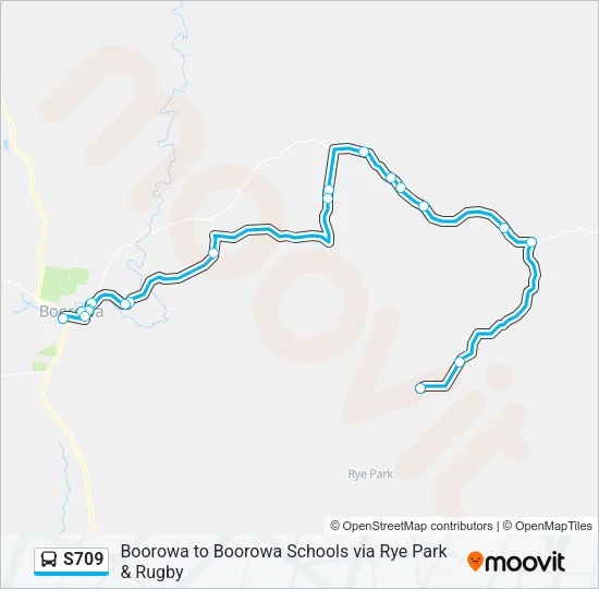 S709 Bus Line Map