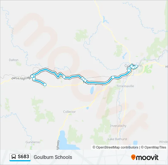 S683 Bus Line Map