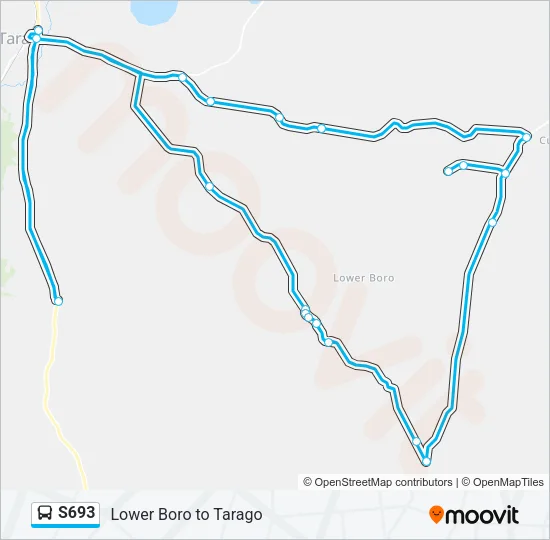 S693 Bus Line Map