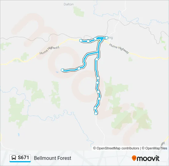S671 Bus Line Map