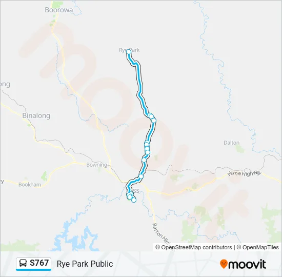 S767 Bus Line Map