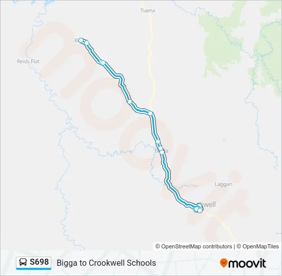 S698 Bus Line Map
