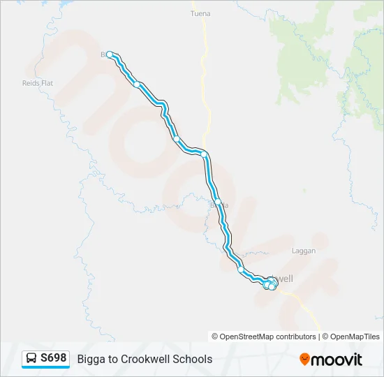 S698 Bus Line Map