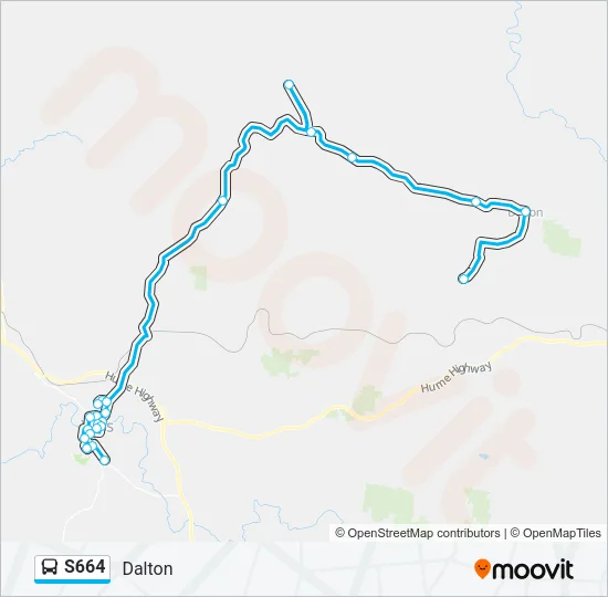 S664 Bus Line Map