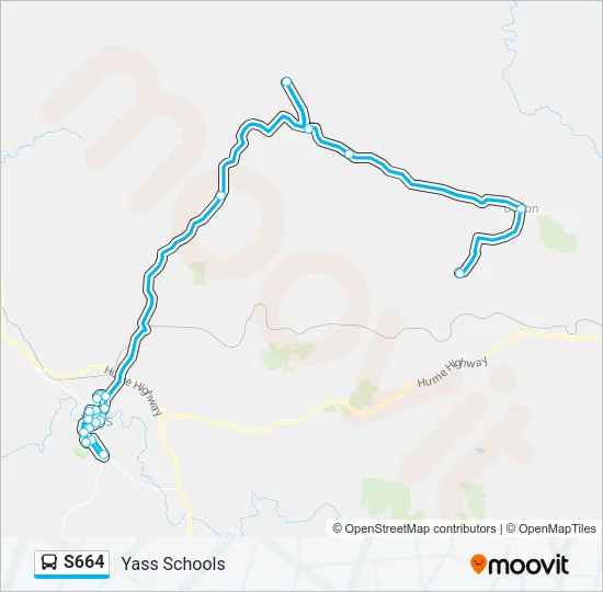 S664 Bus Line Map