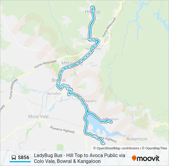 S856 Bus Line Map