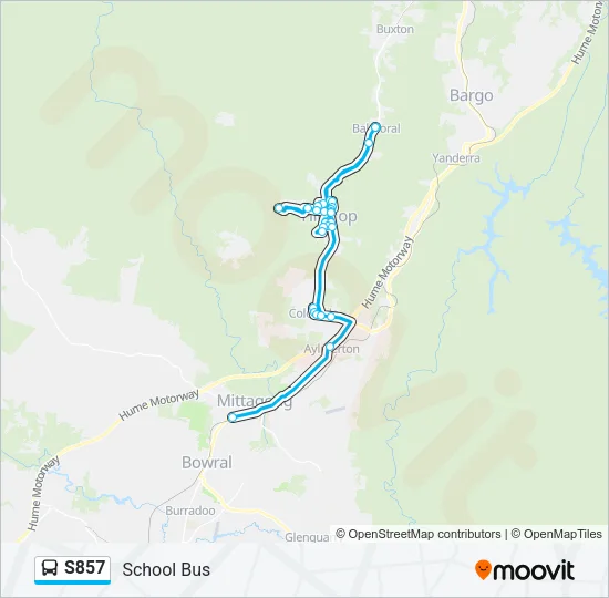 S857 Bus Line Map
