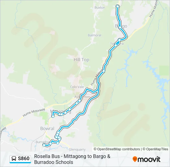 S860 Bus Line Map