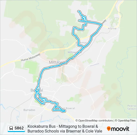 S862 Bus Line Map