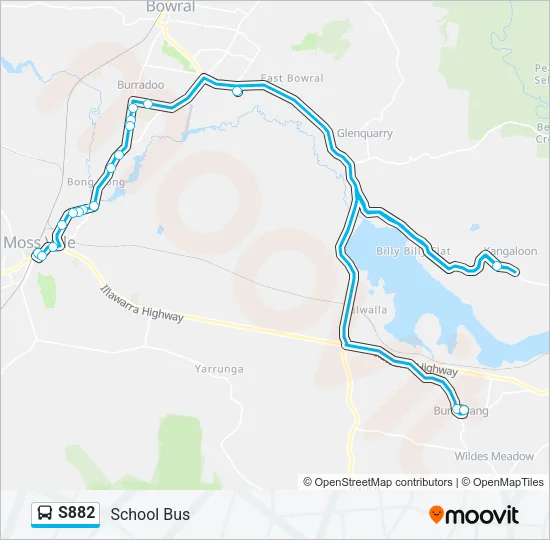 S882 Bus Line Map