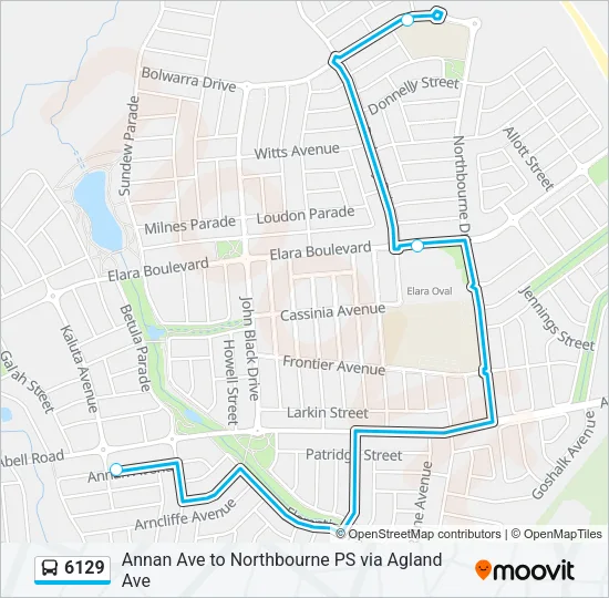 6129 Bus Line Map