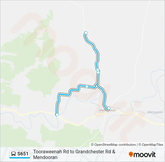 S651 Bus Line Map
