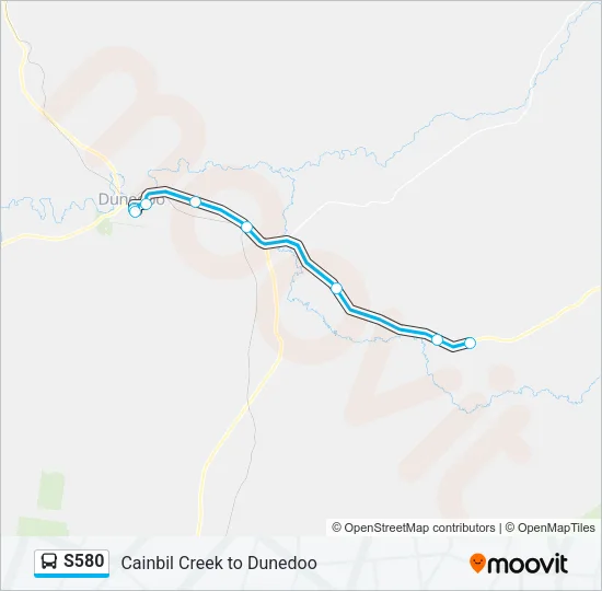 S580 Bus Line Map