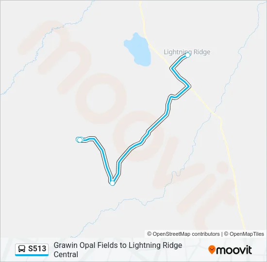 S513 Bus Line Map
