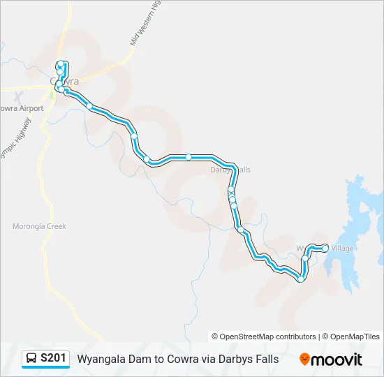 S201 Bus Line Map