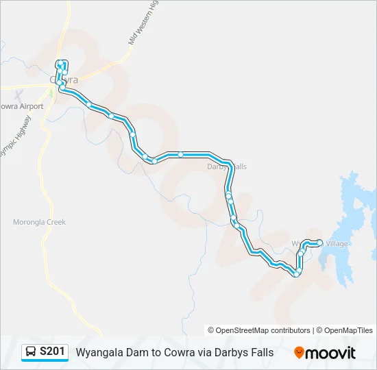 S201 Bus Line Map