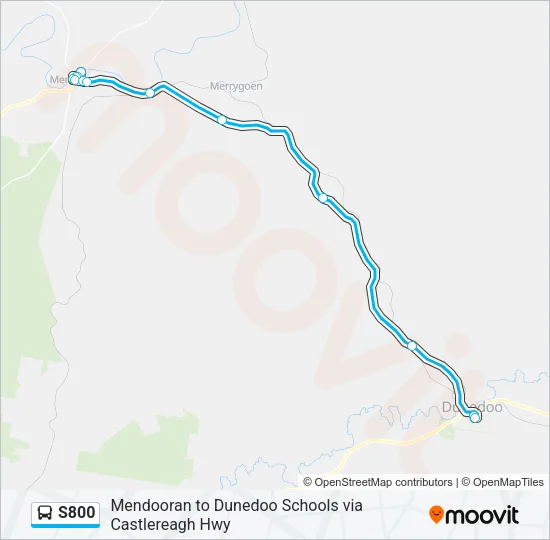 Mapa de S800 de autobús