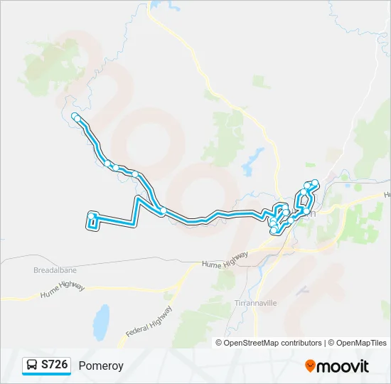 S726 Bus Line Map