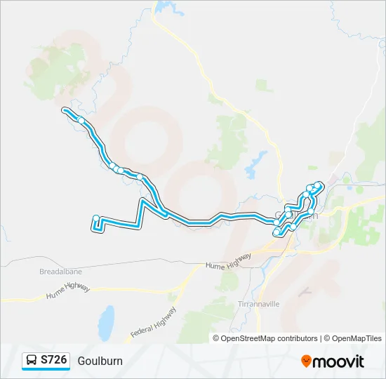 S726 Bus Line Map