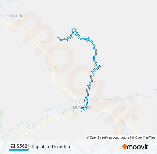 S582 Bus Line Map
