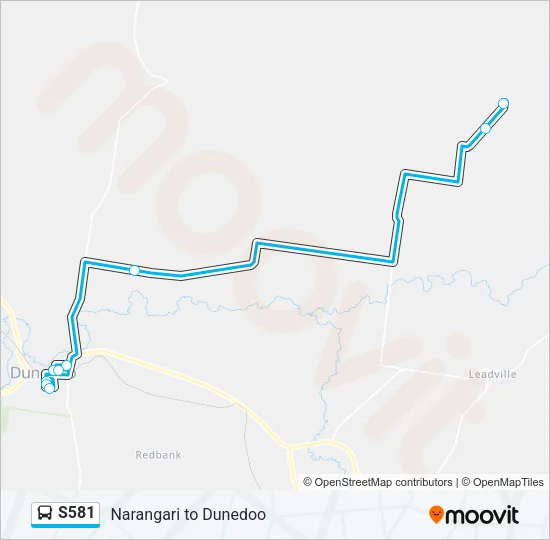S581 Bus Line Map
