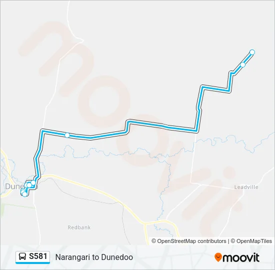 S581 Bus Line Map