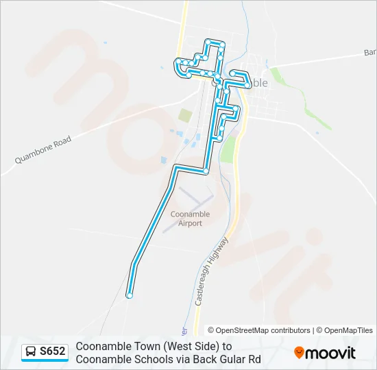 S652 Bus Line Map