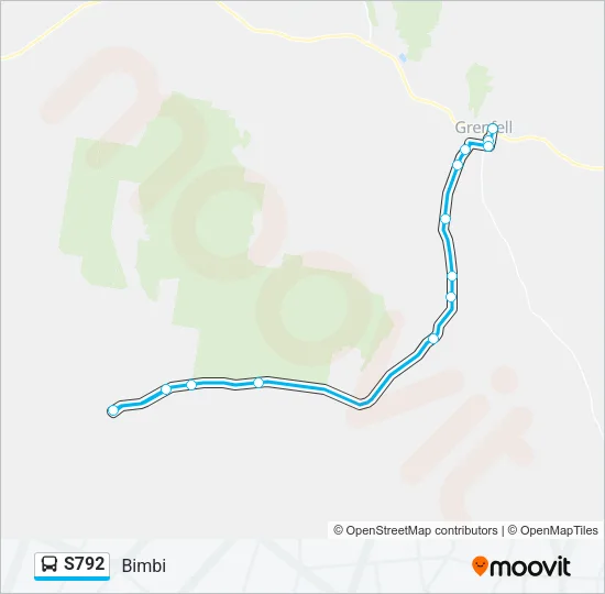 S792 Bus Line Map