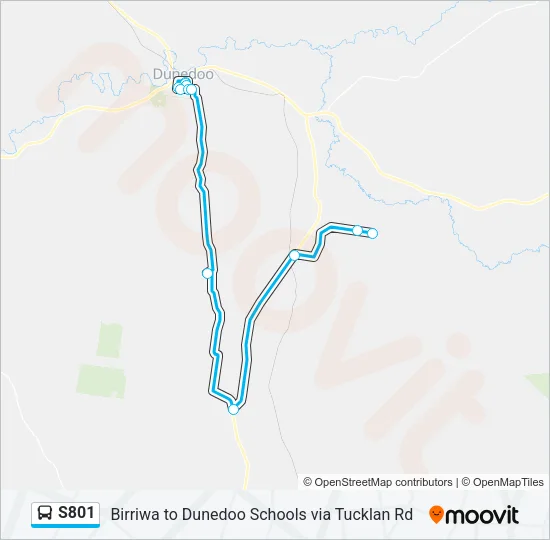 S801 Bus Line Map