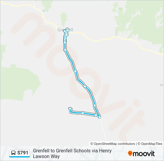 S791 Bus Line Map