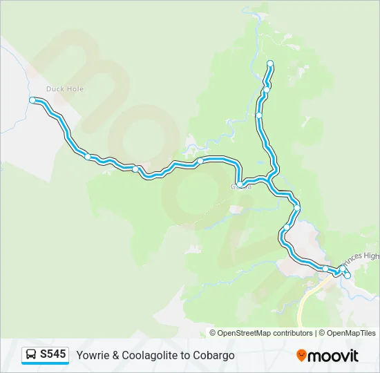 S545 Bus Line Map