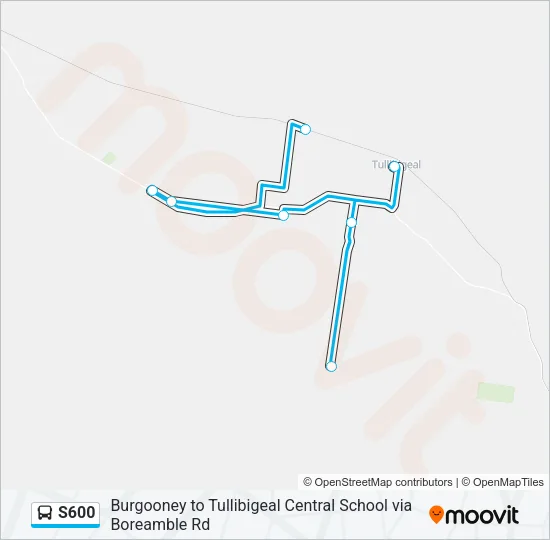 S600 Bus Line Map