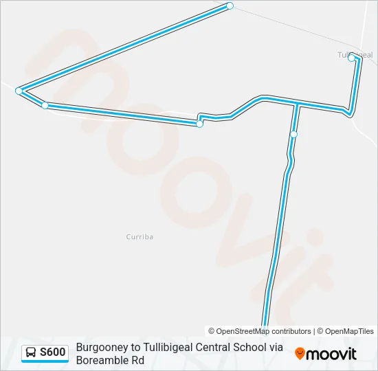 S600 Bus Line Map