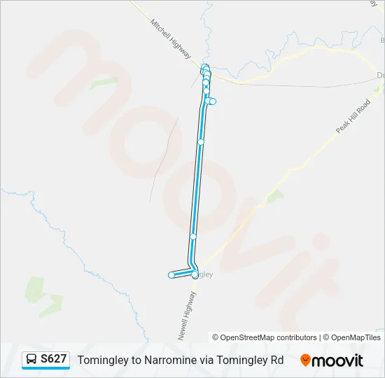 S627 Bus Line Map