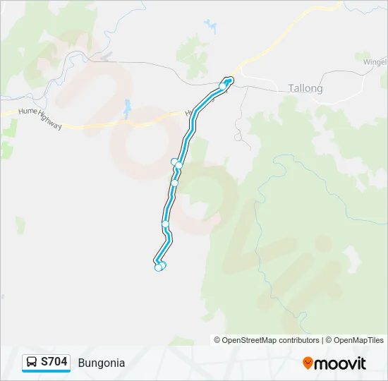 S704 Bus Line Map