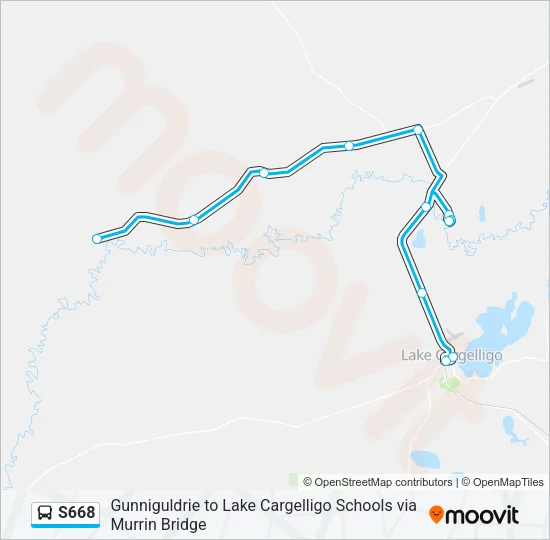 S668 Bus Line Map