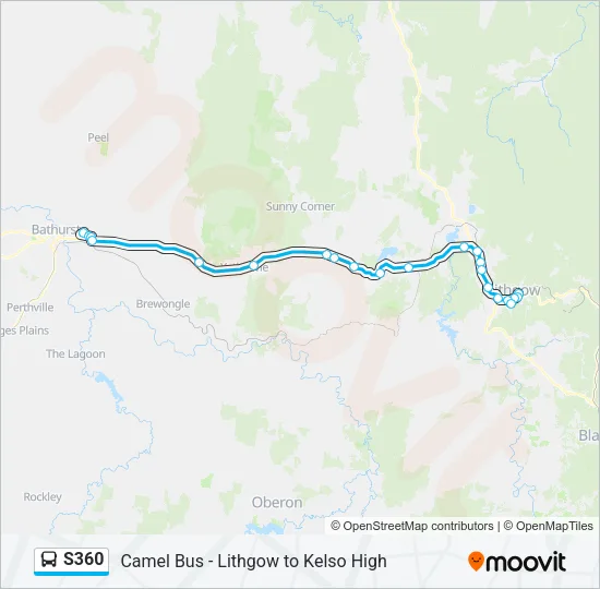 S360 Bus Line Map