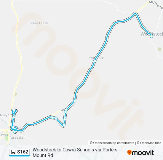 S162 Bus Line Map