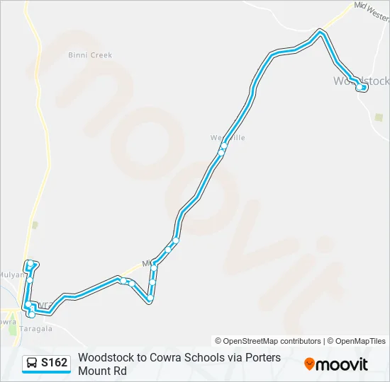 S162 Bus Line Map