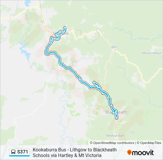 S371 Bus Line Map