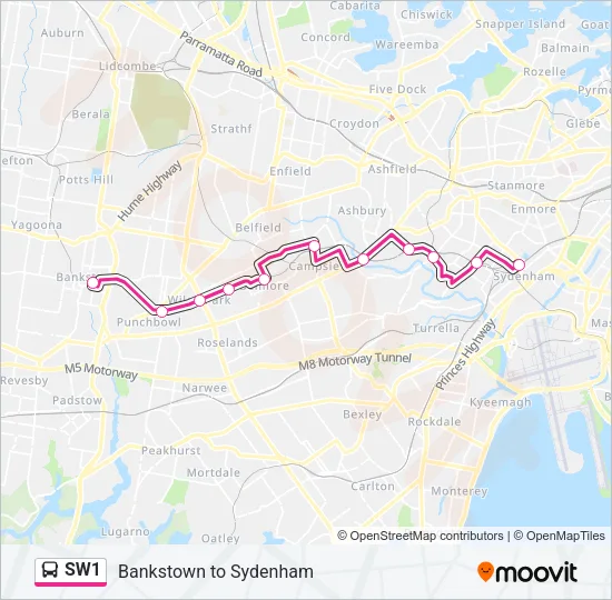 SW1  Line Map