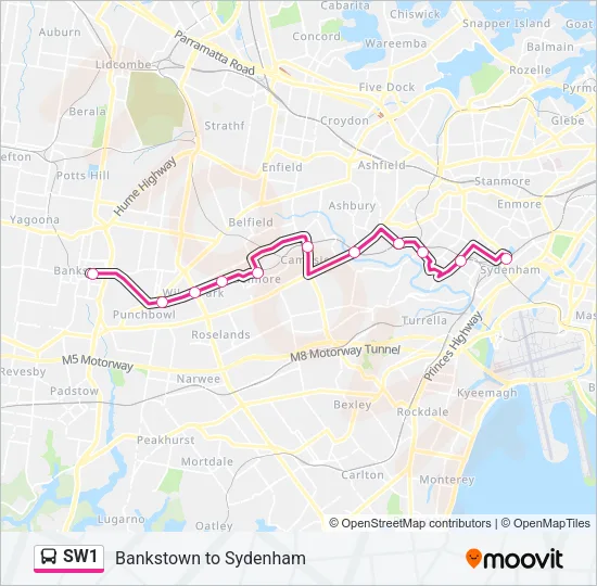 SW1  Line Map